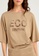 SISLEY brown "Eco Couture" T-shirt with Print 9A062AA4B7BB6EGS_5