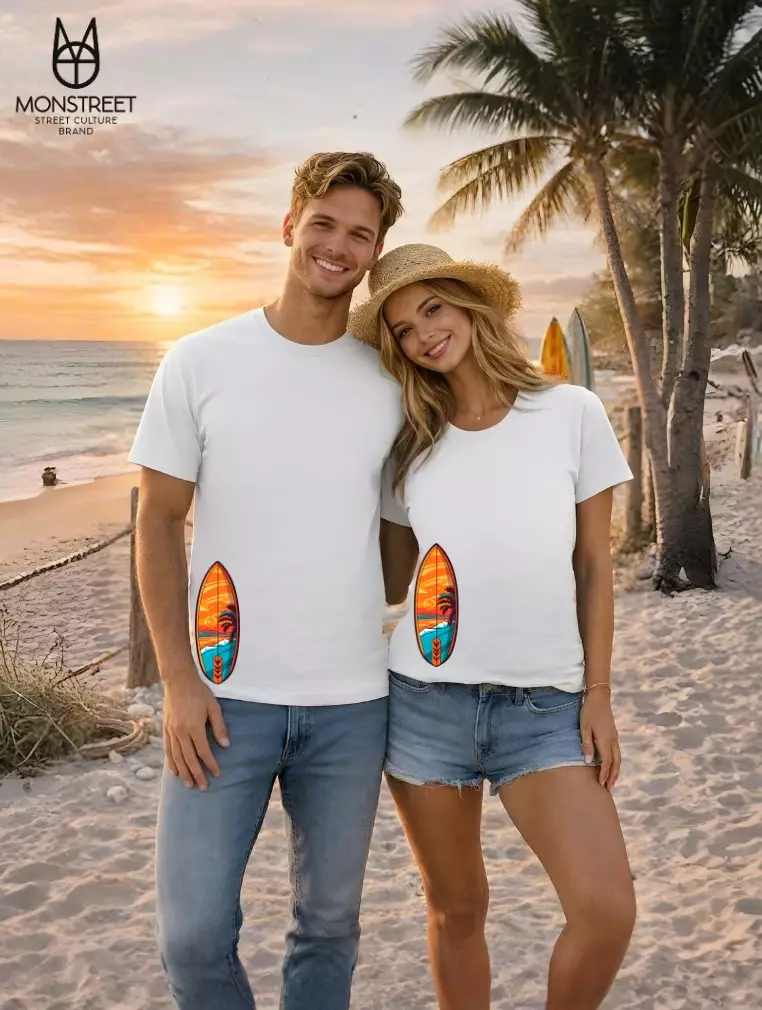 Monstreet Kaos Katun Combed 24S Grafis Reguler Fit Putih Tshirt UTR233 Cotton Combed 24S Graphic Tshirt Regular Fit White Tshirt