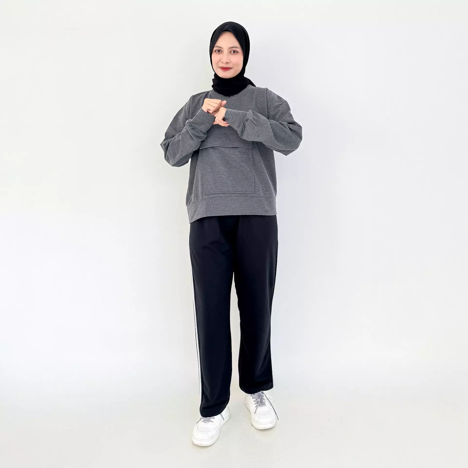 Set Sporty Daily (Setelan Training Sweatpants) ABUTUA - HITAM