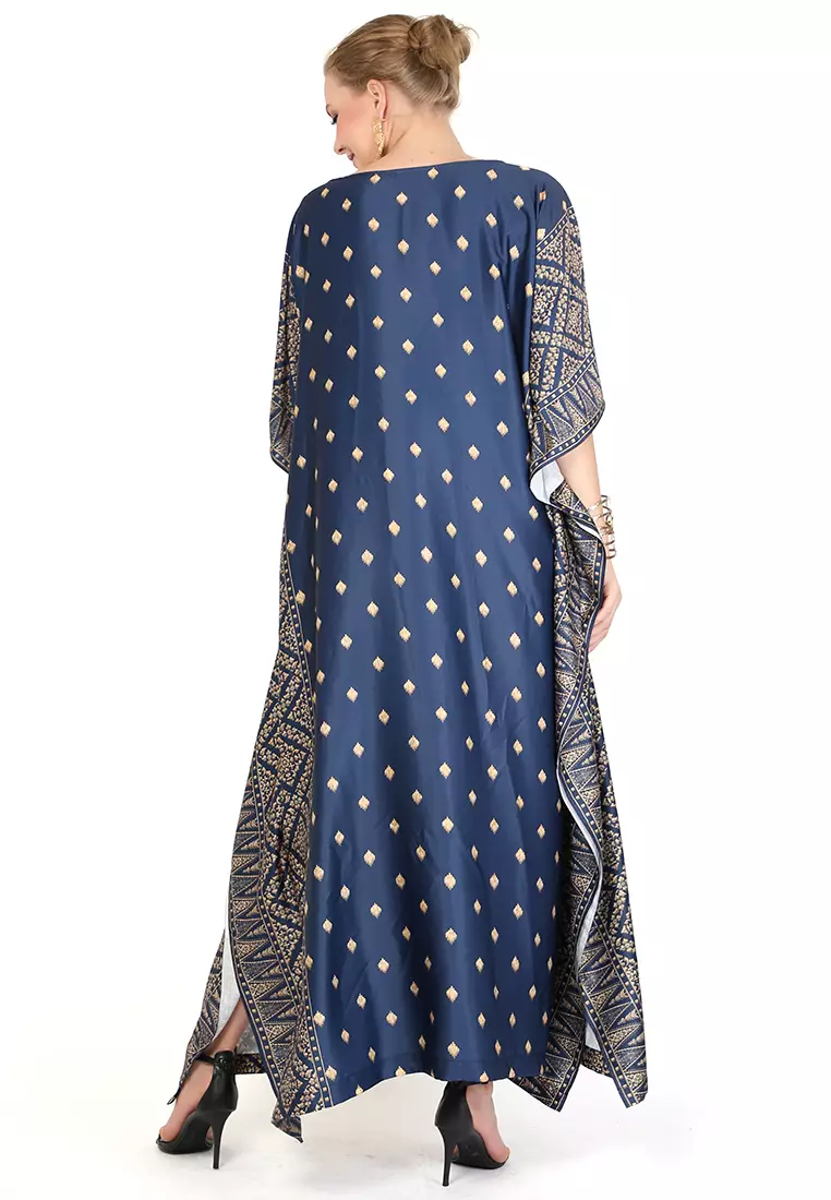 Kanzi Exclusive Short Sleeve Songket Kaftan