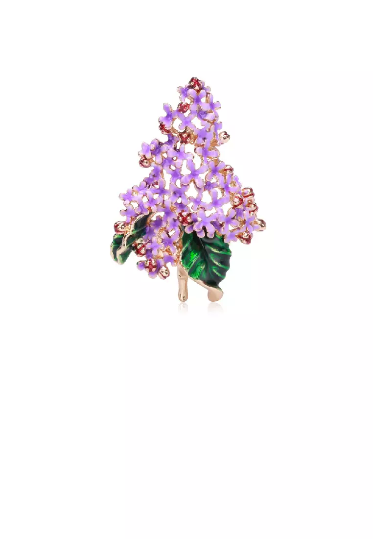 Purple brooch clearance