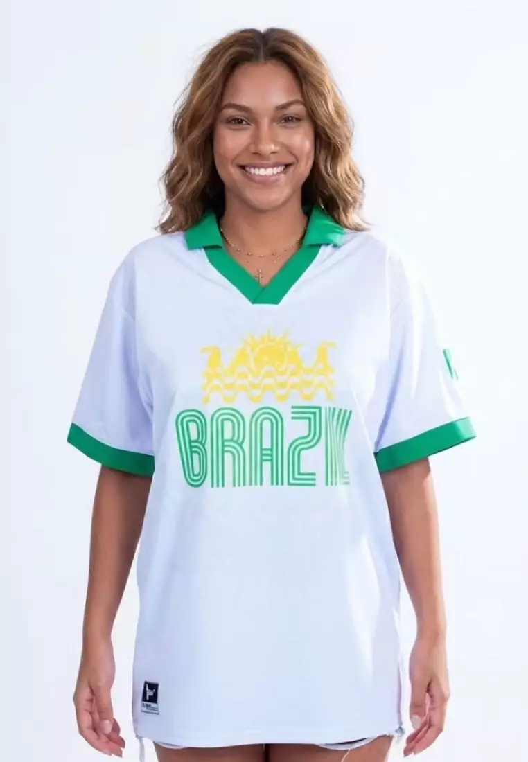 BRAZIL Polo Jersey - The World Reimagined by PLAY BONITO - ! US MEN SIZES ! : S, M, L, XL