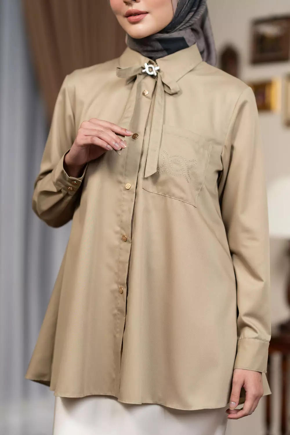 Klamby - Lily Shirt Gravel