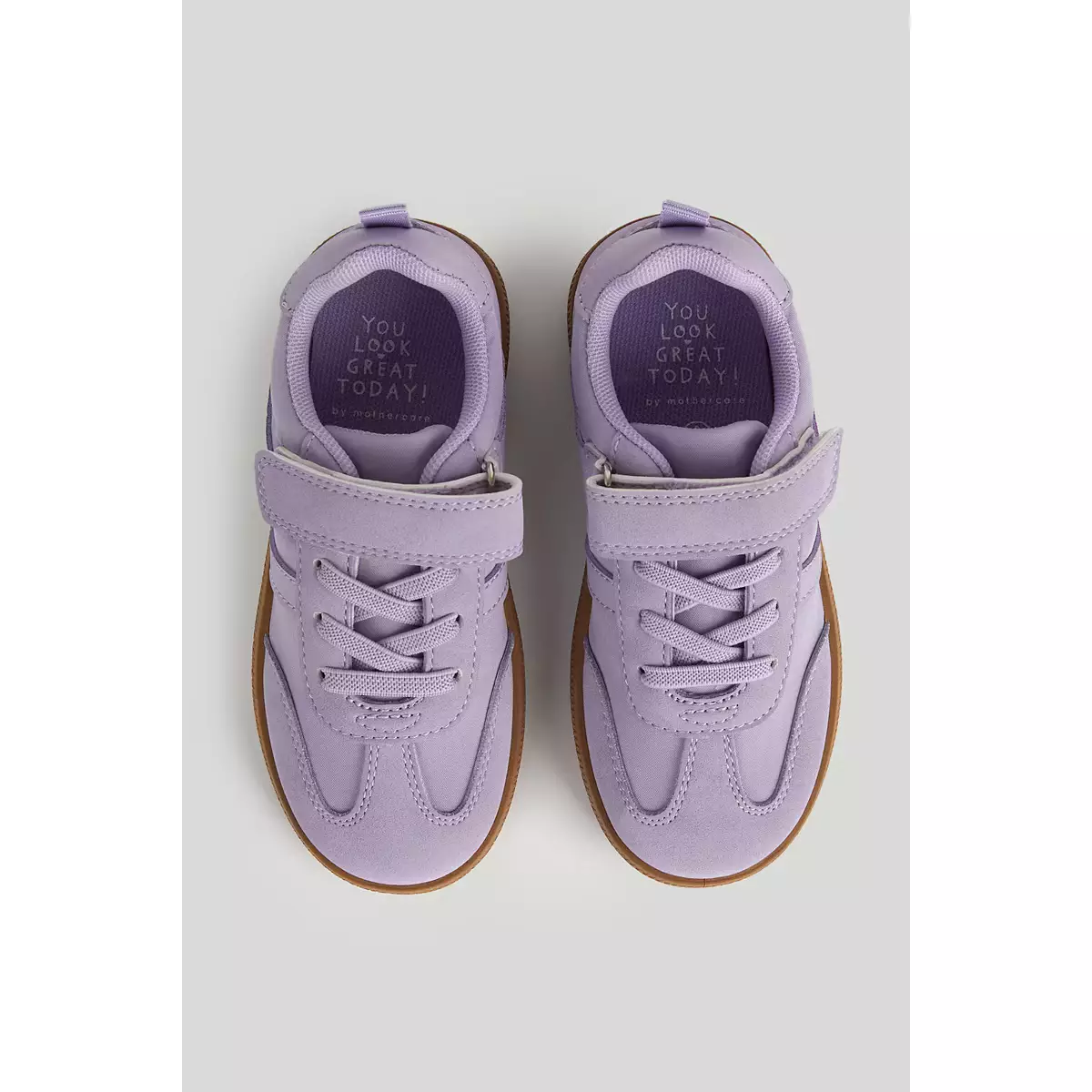 Mothercare Purple Trainers - Sepatu Sneakers Anak Perempuan (Ungu)