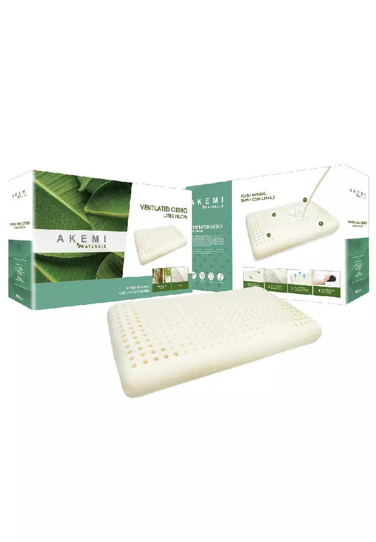Buy AKEMI AKEMI Naturale Ventilated Ortho Latex Pillow 62cm x