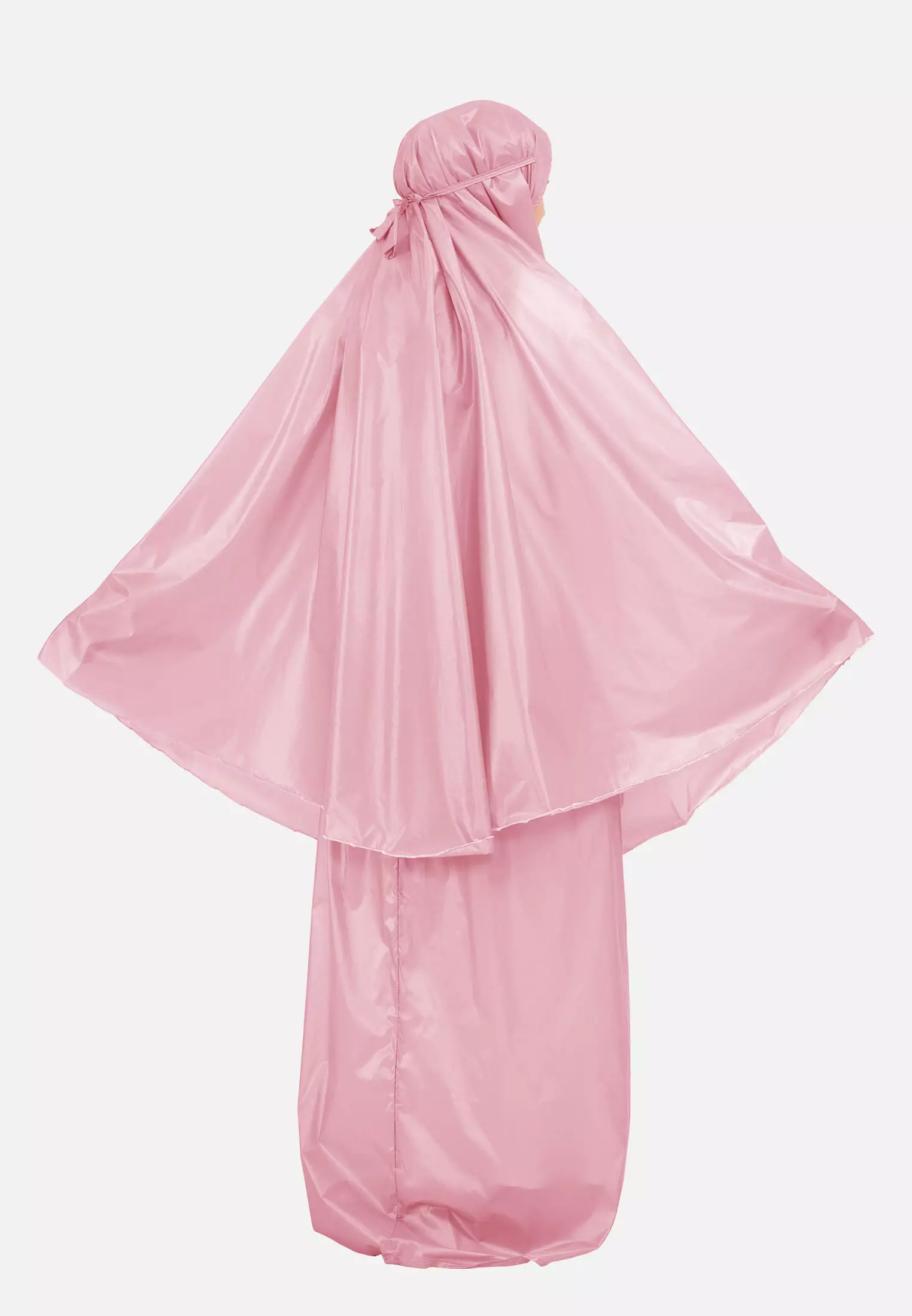 Zelena - Jayda Travel Prayer Set | Mukena Dewasa Basic Resleting 2in1 - Pink