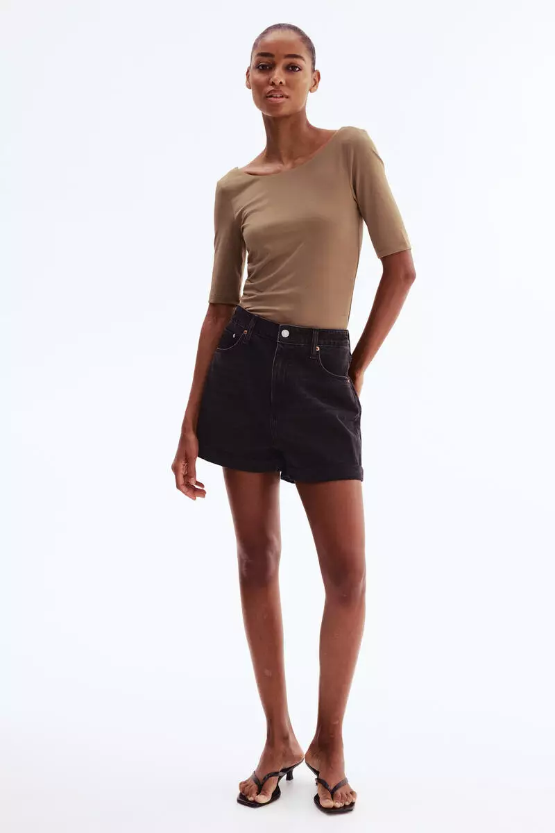 Ballerina-neckline top