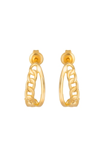 TOMEI TOMEI Dangling Earrings, Yellow Gold 916 (9Q-YG1256E-1C) (3.37g) D298FAC61CE1B8GS_1