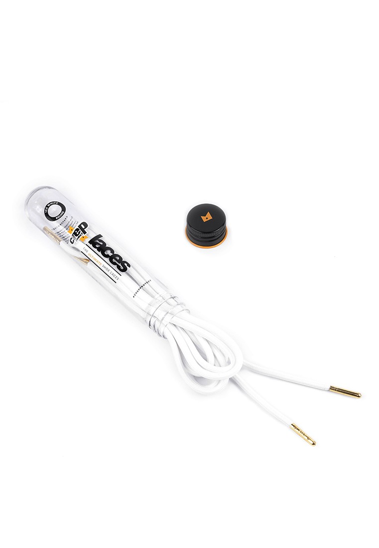 Crep Protect Pre-Treated Shoe Laces - White (Round) - White