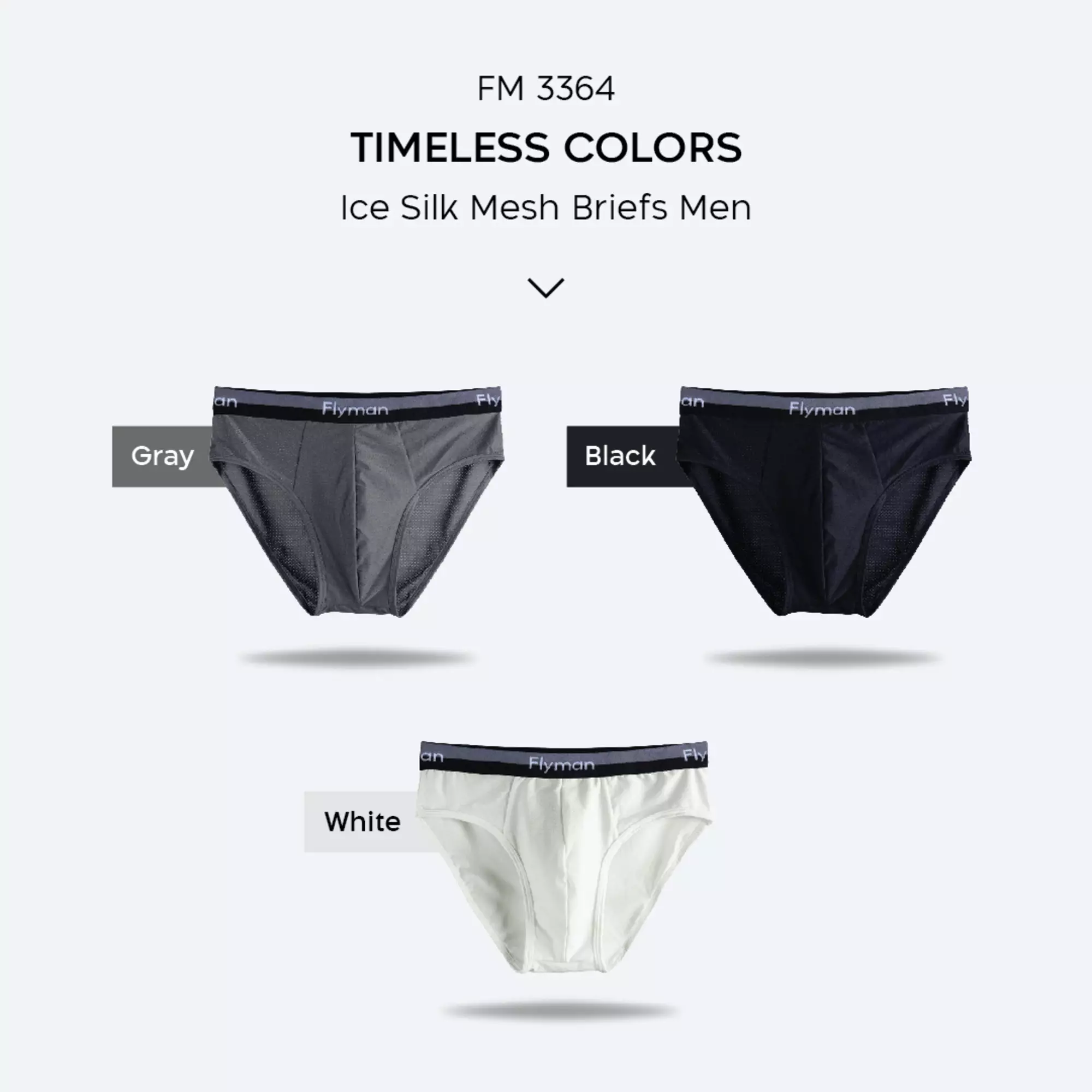 Flyman Ice Silk Briefs 1 pcs FM 3364 - Marble