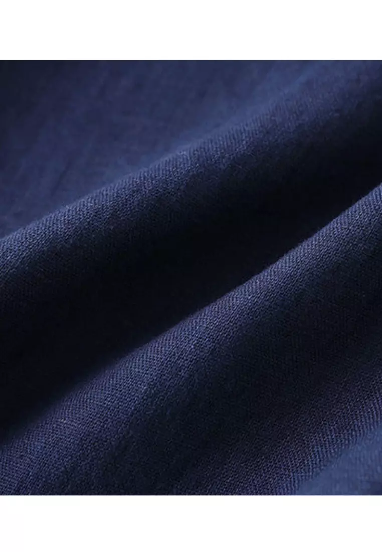 Pituitary Sensation Cotton-flax Wide-legged Pants RZ9026-1