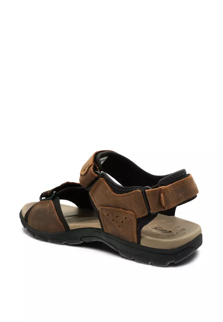 Men Slip On Faux Leather Classic Casual Sandals - 250441265