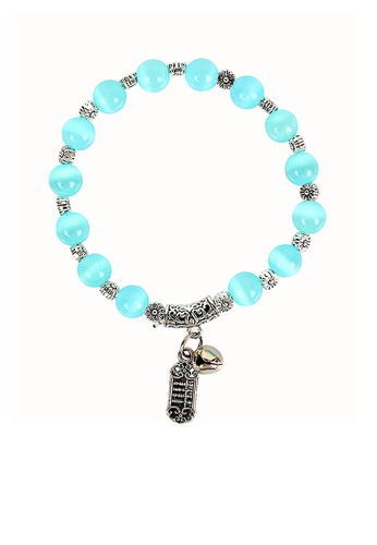 Urban Outlier blue and silver Beads Pendant Fashion Bracelet 4BDDCACC295366GS_1