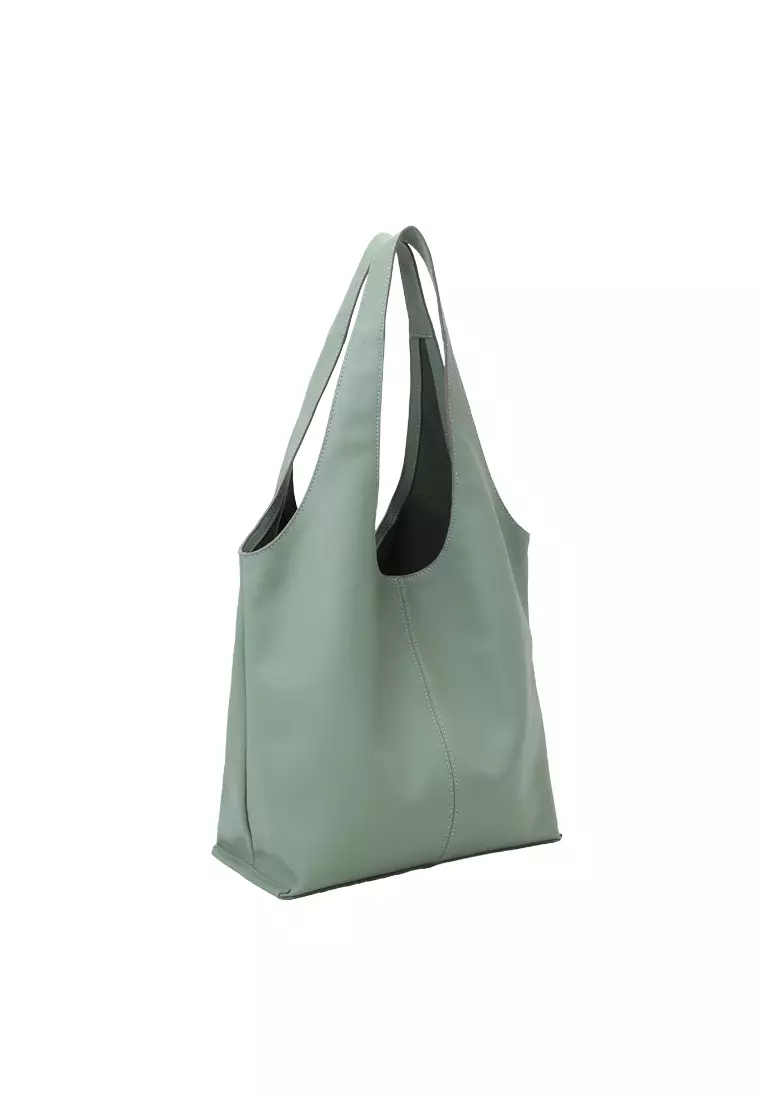 LATTICE 籃子手提袋 - 淺薄荷綠色