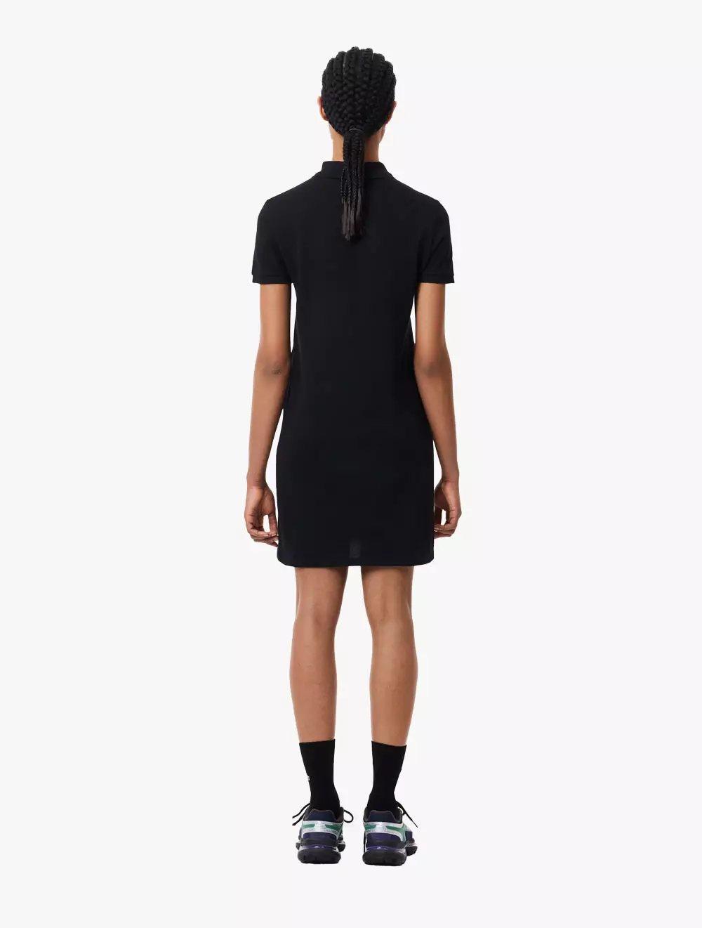 Women’s Lacoste Piqué Knit Polo Dress - Black