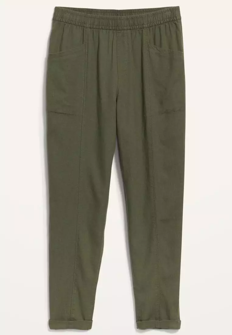 Buy Old Navy High-Waisted Cropped Linen Pants for Women 2024