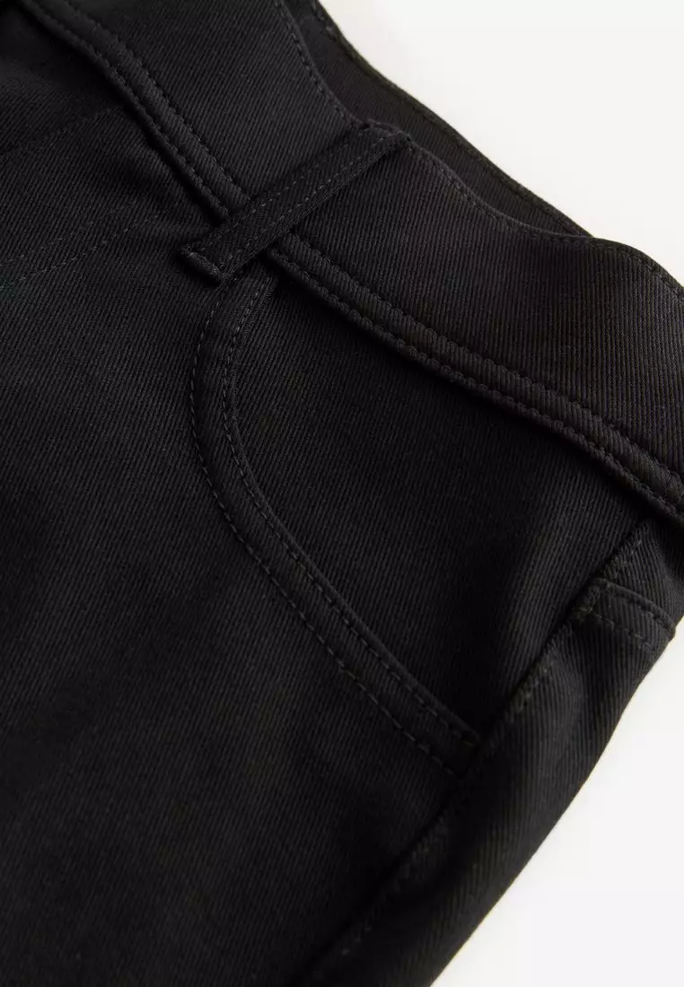Jersey Denim Wide Leg Trousers