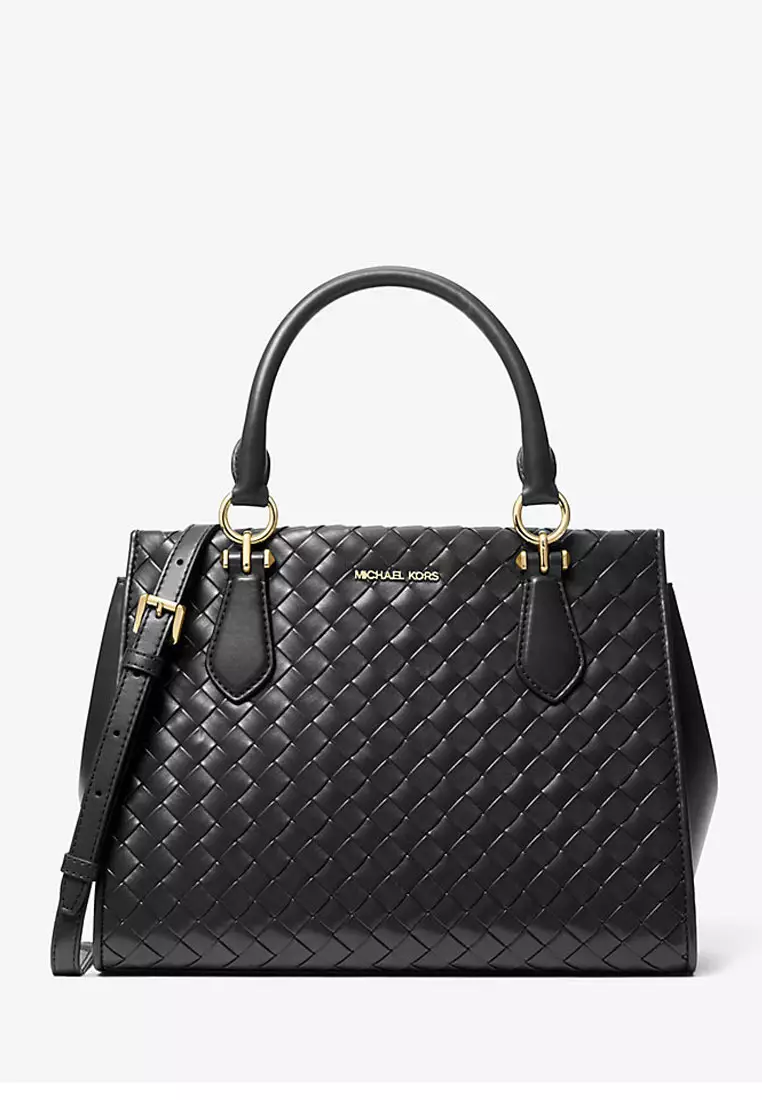 Michael Buy MICHAEL KORS Marilyn Medium Woven Satchel 2026 Online | ZALORA