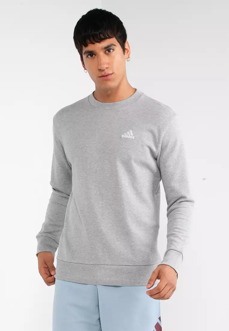 Adidas originals sweatshirt with top embroidered small logo black