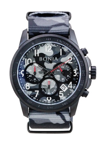 Bonia B10160-1734C - Jam Tangan Pria - Grey