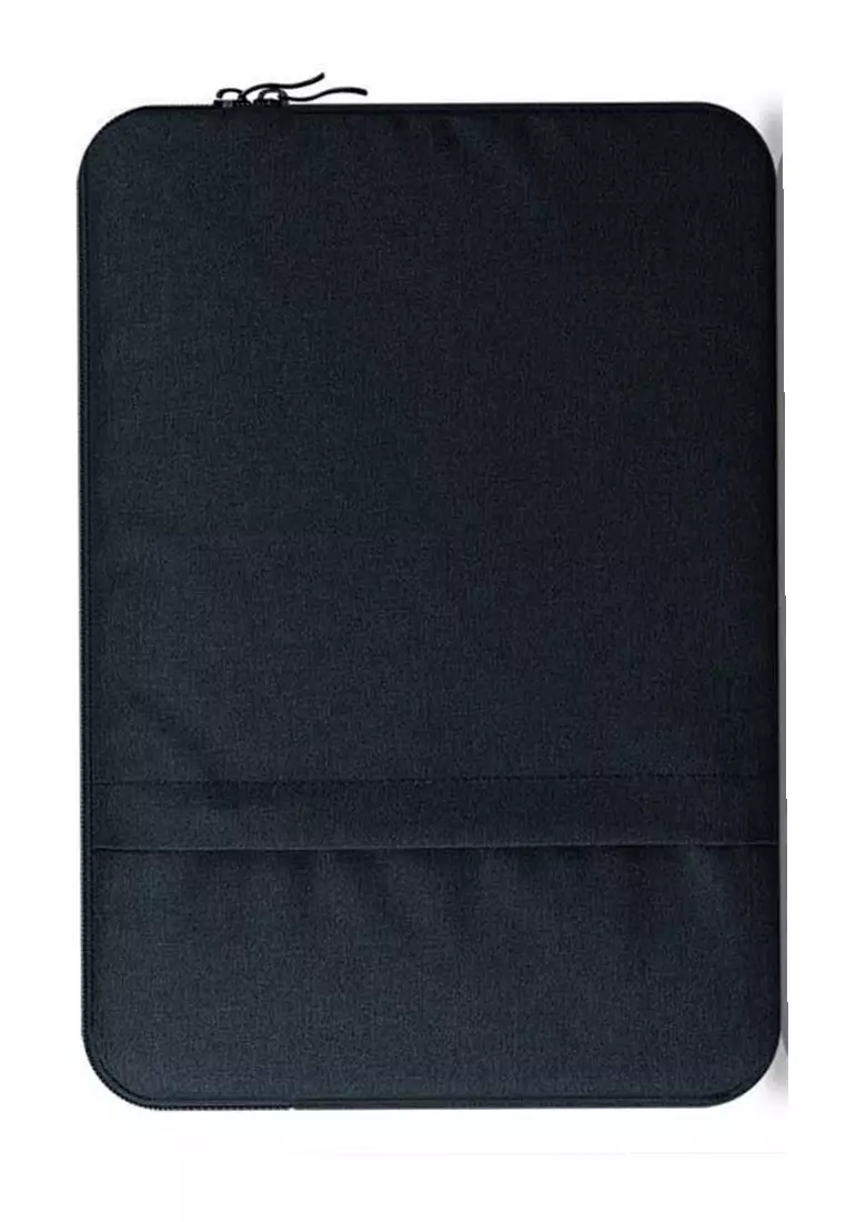 Quenty Tas Laptop Unisex Sleeve Bag Case 14 Inch Large Storage Material Nylon ORIGINAL - Black