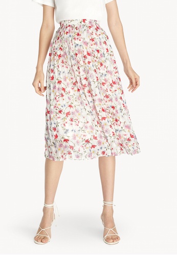 White floral skirt clearance