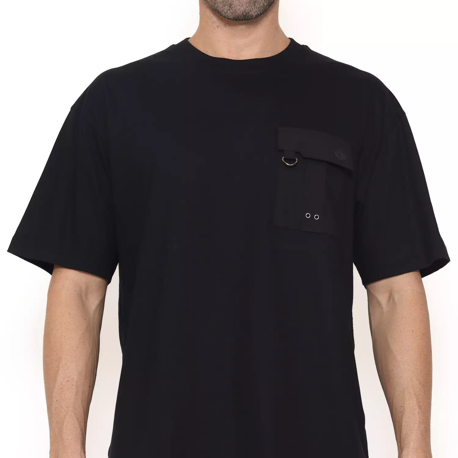 Voxfly Kaos Lengan Pendek Outer Space Oversize Men Tee Black Planet Surf