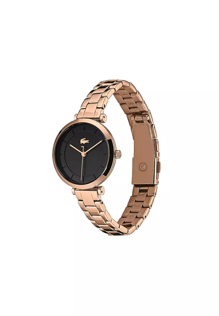 Lacoste Watches Lacoste Geneva Womens Black Dial Qtz Movement