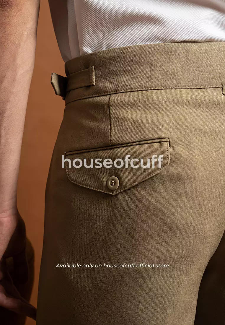Houseofcuff Celana Pendek High Waist Gurkha Short Pants Khaki