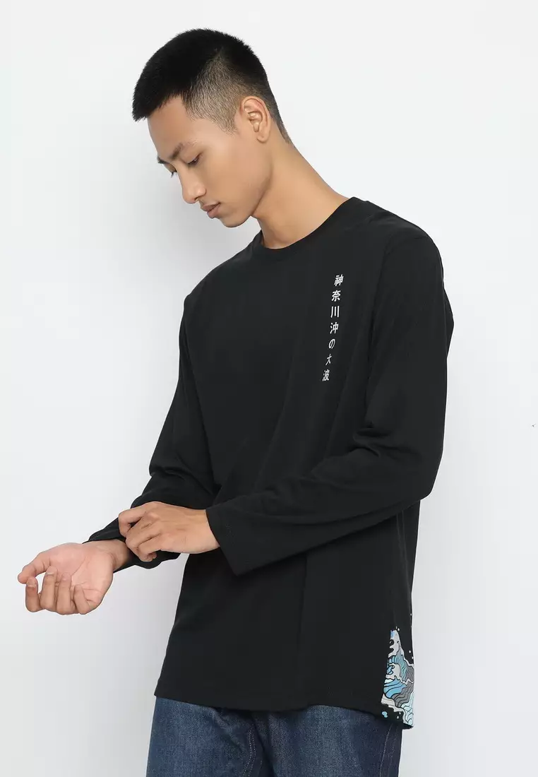 XTRAORDINARY (XO) T-Shirt Cotton Combed Lengan Panjang Pria 2073190973