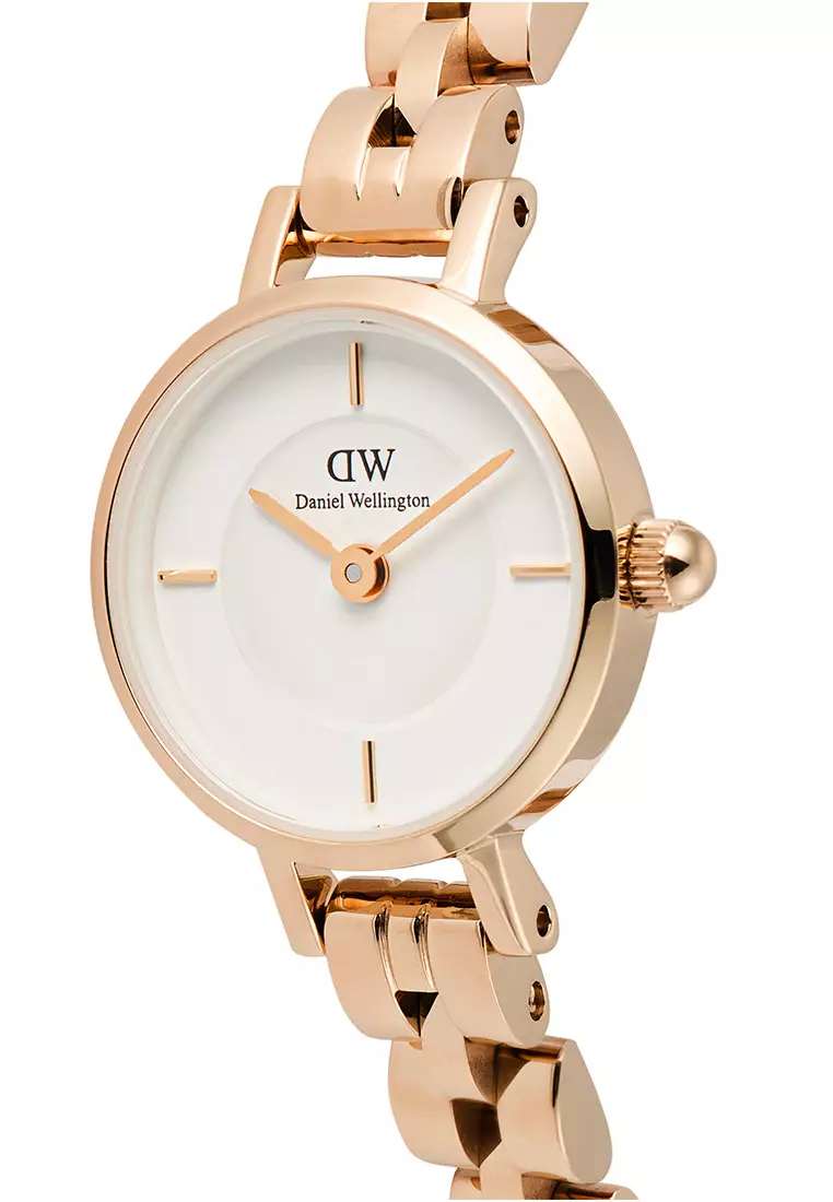 Petite Mini Arch 3-Link White Rose Gold Women Watch stainless steel watch DW Official Authentic Original