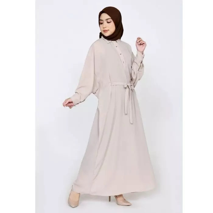 BUY 1 GET 1 Alicia Dress x Saqila Tunik | Light Brown - Salem