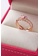 YOUNIQ pink YOUNIQ Little Heart Double Layer Adjustable Korea Gold Plated Ring with Pink / Purple Cubic Zirconia 4D603AC3734B36GS_5
