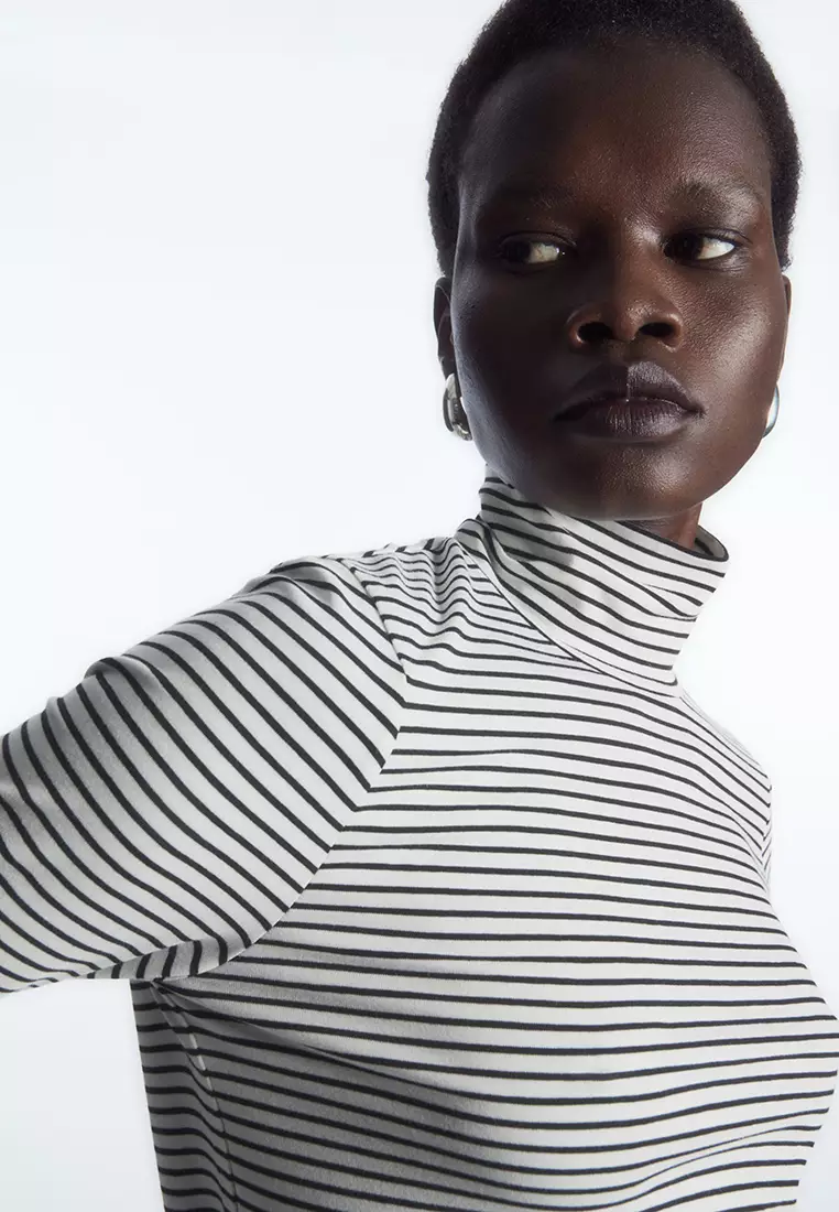 White roll neck hotsell long sleeve top