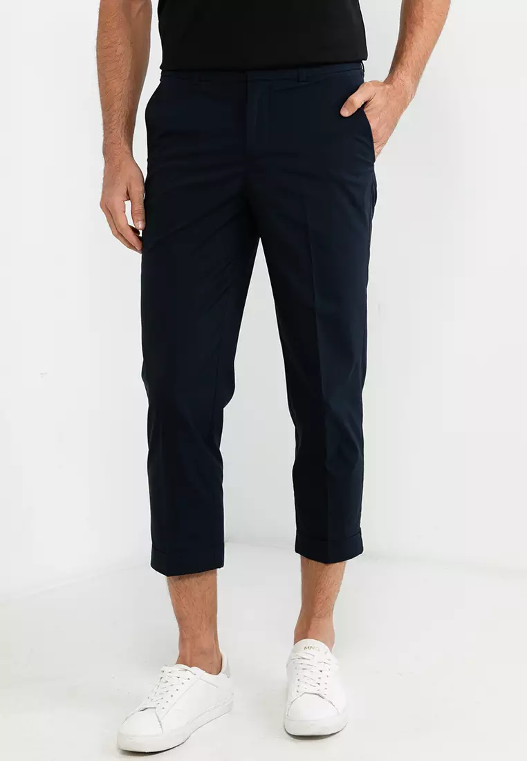 Calvin klein navy hot sale blue pants