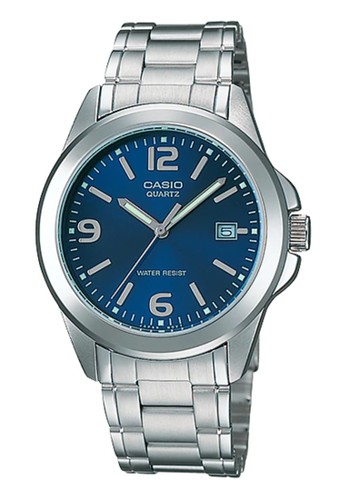 Casio silver Casio Enticers Analog Stainless Steel Watch (MTP-1215A-2A) A08E3ACE543024GS_1