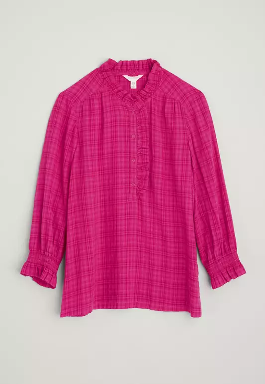 Seasalt Cornwall Pink Feather Star Top