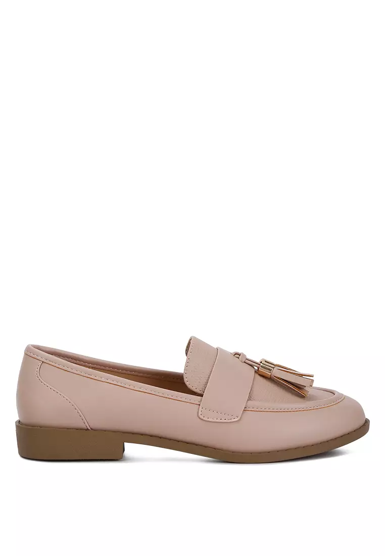 Discount on London Rag  shoes - SKU: Natural Tassels Detail Loafers