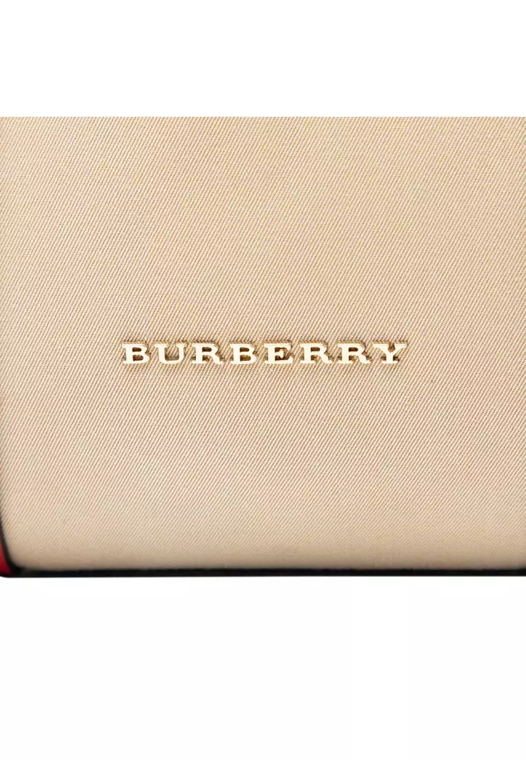 Pre-Loved Burberry Small Canvas Alchester Bowling Bag