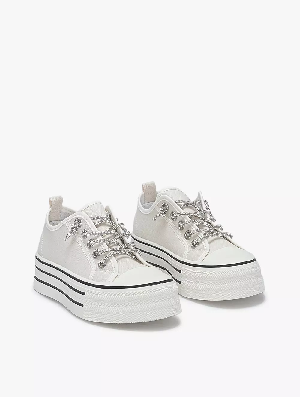 Payless white best sale platform sneakers