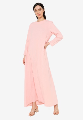 ZALIA BASICS pink Two-Way A-Line Dress 925F1AA48D86B6GS_1