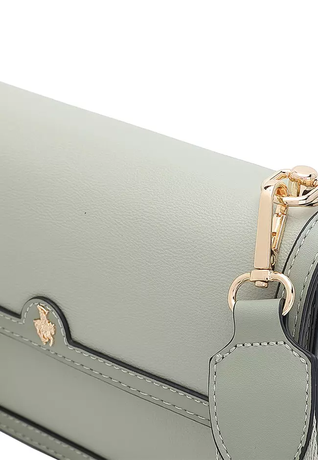 Flap Shoulder Bag / Sling Bag / Crossbody Bag - Green