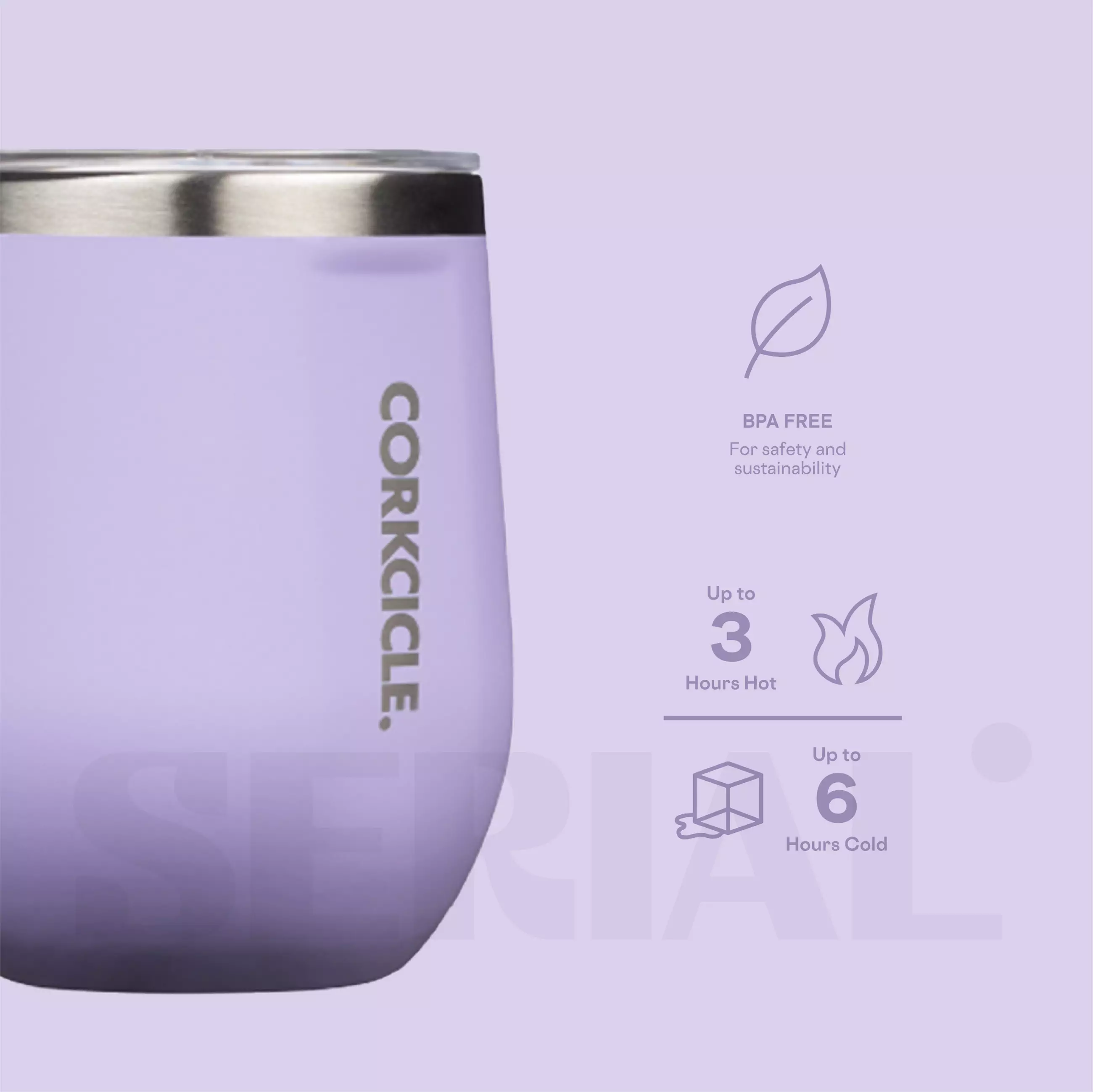 CORKCICLE® Stemless 12oz - Lilac