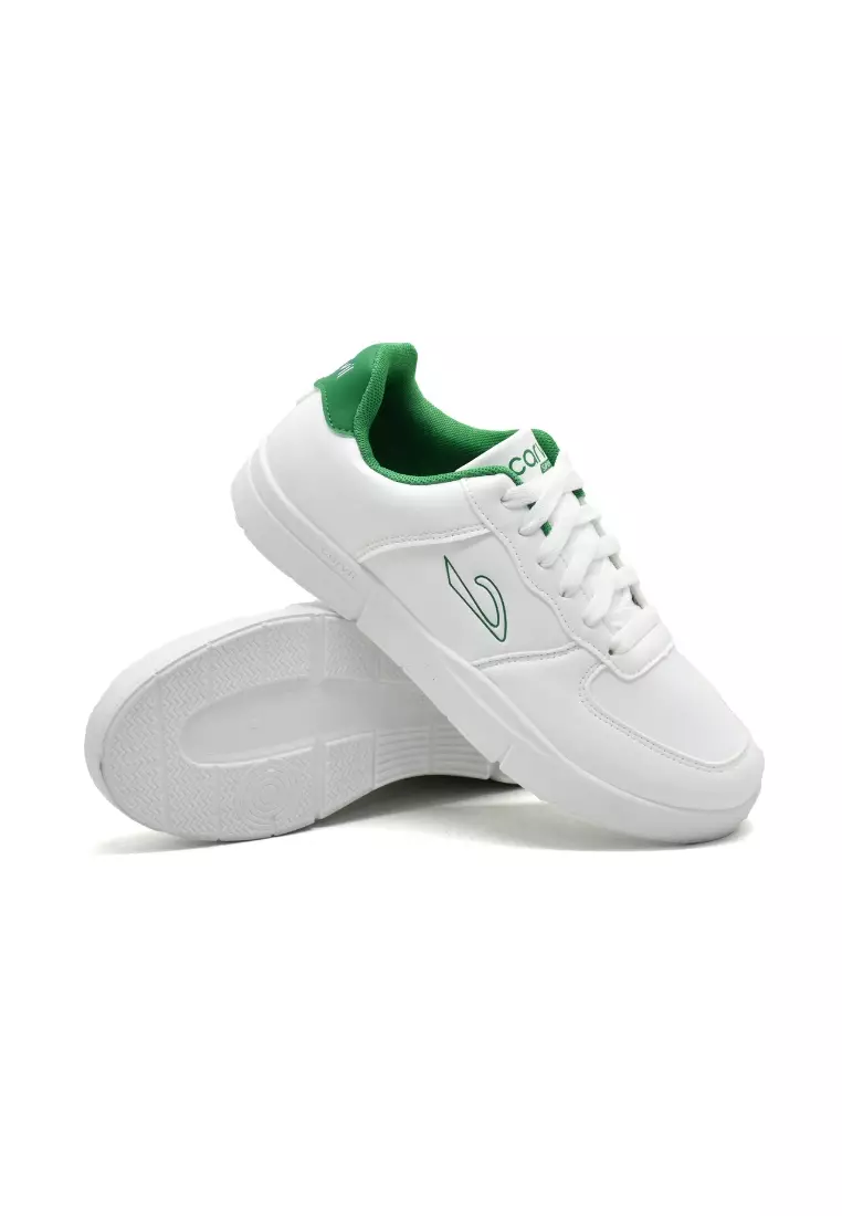 Carvil Sepatu Pria Leon-LM White/Green