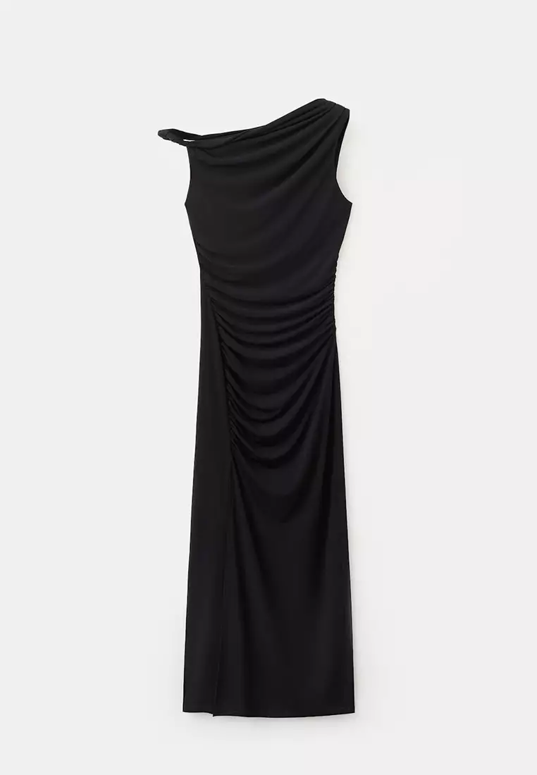 Asymmetrical Dress With Side Slit