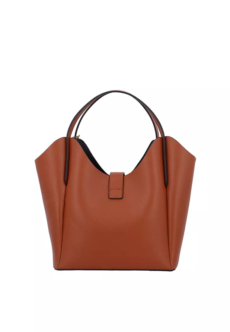 Buy Carlo Rino CR Elise Mini Charm Top Handle - Brown 2026 Online | ZALORA