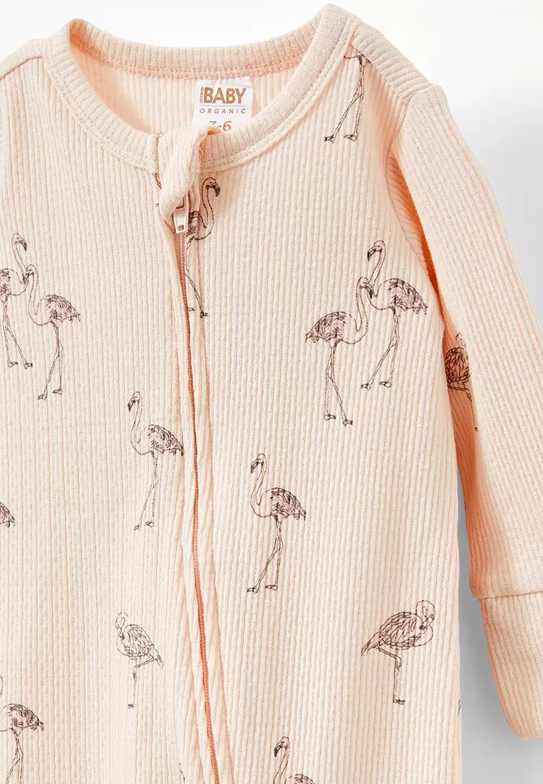 Organic Pointelle Zip Romper