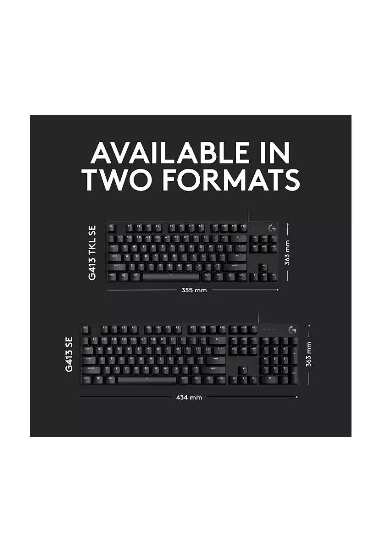 Buy Logitech Logitech G413 TKL SE Mechanical Gaming Keyboard - Black