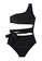 LYCKA black LNN1241 Korean Lady One Piece Swimwear Black F3D96US1643F9CGS_1