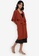 ZALORA BASICS orange Longline Kimono Jacket with Sash 91FC1AA726BE5FGS_4